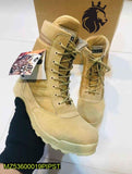 Men's Long Army Boots - Khaki Army Boots