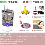 3 In 1 Electric Makeup Brush Cleaner Machine | Automatic MakeUp Brush Holder Cleaner Machine