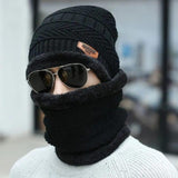 Beanie Whool Cap With Neck Warmer - Whoolen Cap With Neck Warmer