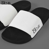 White Cobra Texture Style Slide Flip Flop - Men's Flip Flop - Slipper - Chappal