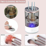 3 In 1 Electric Makeup Brush Cleaner Machine | Automatic MakeUp Brush Holder Cleaner Machine