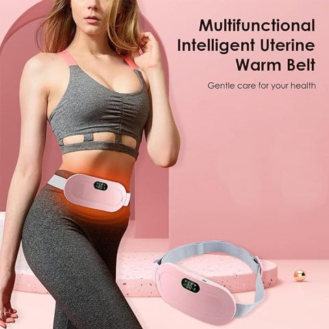 Period Heating Pad - Women Period Pain Cramp Relief Belt - portable Menstrual Heating Pad, Heated Belly Belt For Menstrual Cramp Relief With 3 Heat Levels And 4 Modes, Electric Belt Massage For Women And Girls – Electric Massager Machine For Women