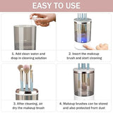 3 In 1 Electric Makeup Brush Cleaner Machine | Automatic MakeUp Brush Holder Cleaner Machine
